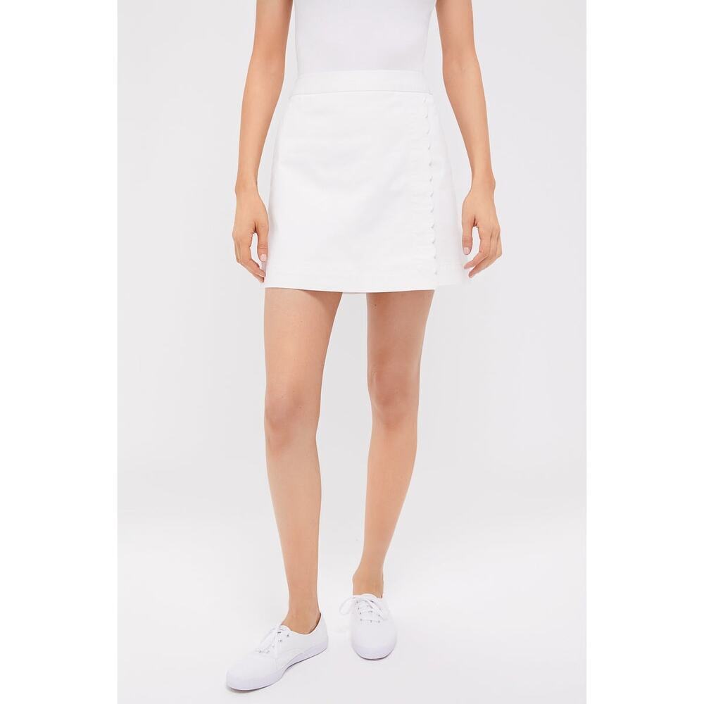 TUCKERNUCK White Chino Billie Mini Skirt Size 2 NWT Retail $148 Tuckernuck